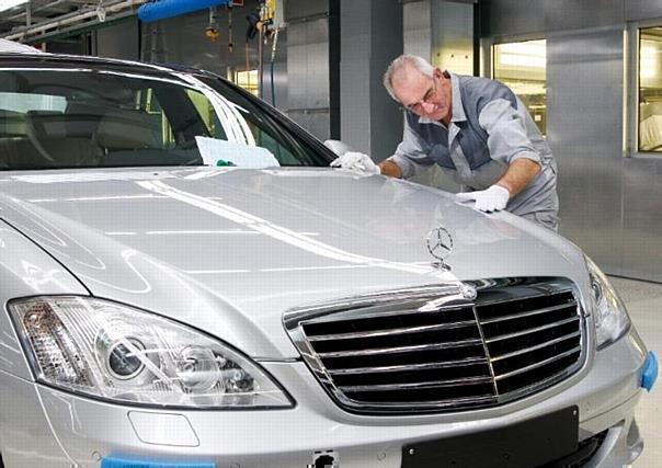 Mercedes-Benz S-Klasse: Lackfinish der Montage